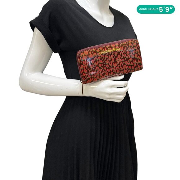 Louis Vuitton Stephan Sprouse Leopard Print Vernis Wallet Maroon - Picture 2 of 11